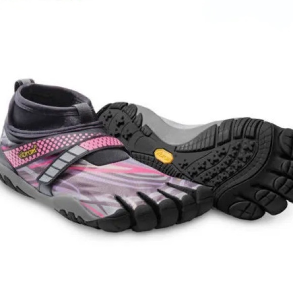 Vibram Shoes - Vibram Lontra W6453 Grey Pink Fivefingers Running Ladies Jog Away Barefoot 37/7